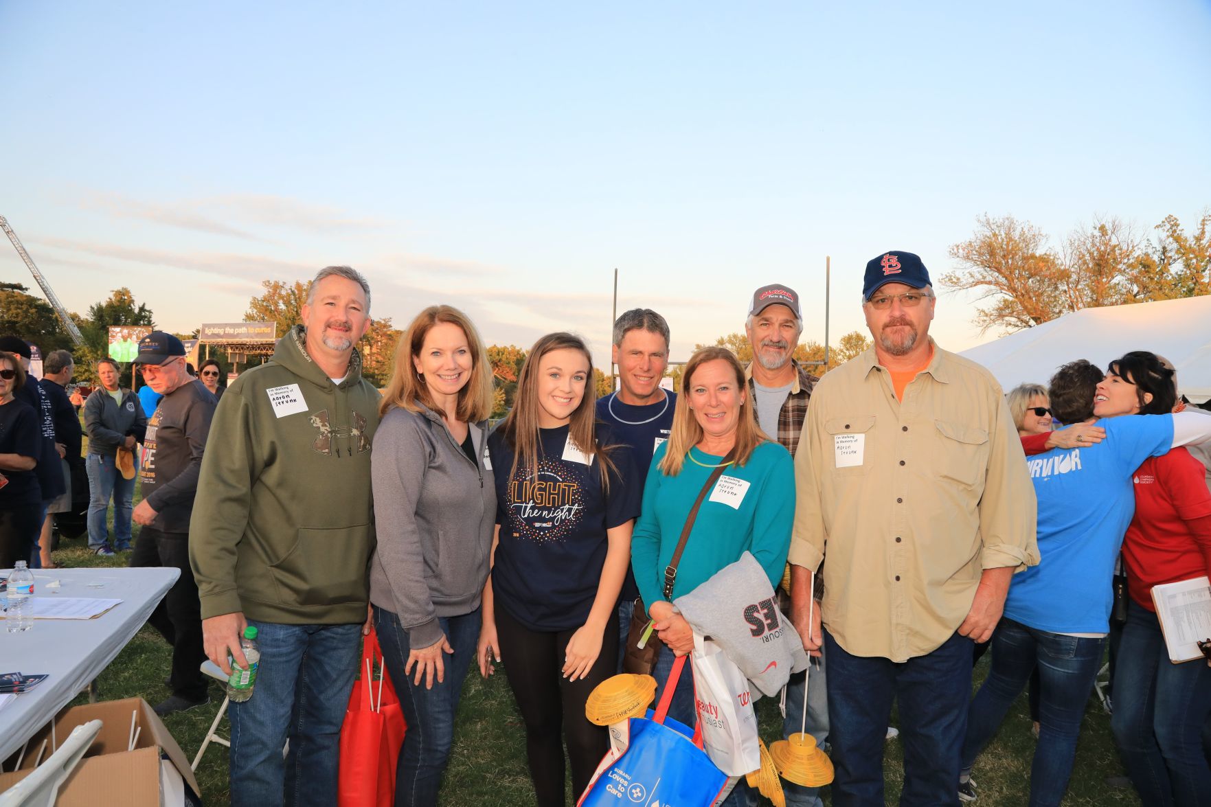Ed, Michelle and Madison Strunk, JOe and Paula Dames, Glenn and Tim Strunk